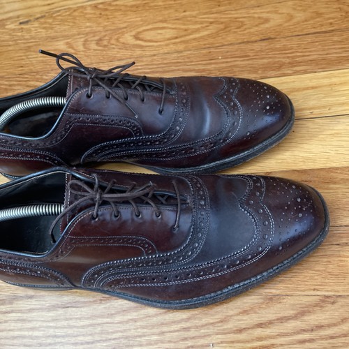 Johnston Murphy Shell Cordovan Crown Aristocraft Wingtip Men’s 11 NO SIZE TAG - Picture 7 of 22