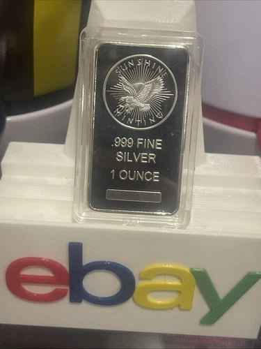 1 oz Sunshine Mint .999 Fine Silver Bar Mint Mark SI Sealed
