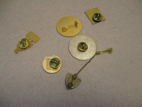 Vtg BPOE Elks 6 Lapel Pin Tie Tack Lot Emblem Club Past President 50th Mr Bingo - Picture 10 of 11