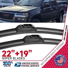 OEM QUALITY 22" + 19" Premium All-Season Windshield Wiper Blades Bracketless NEW