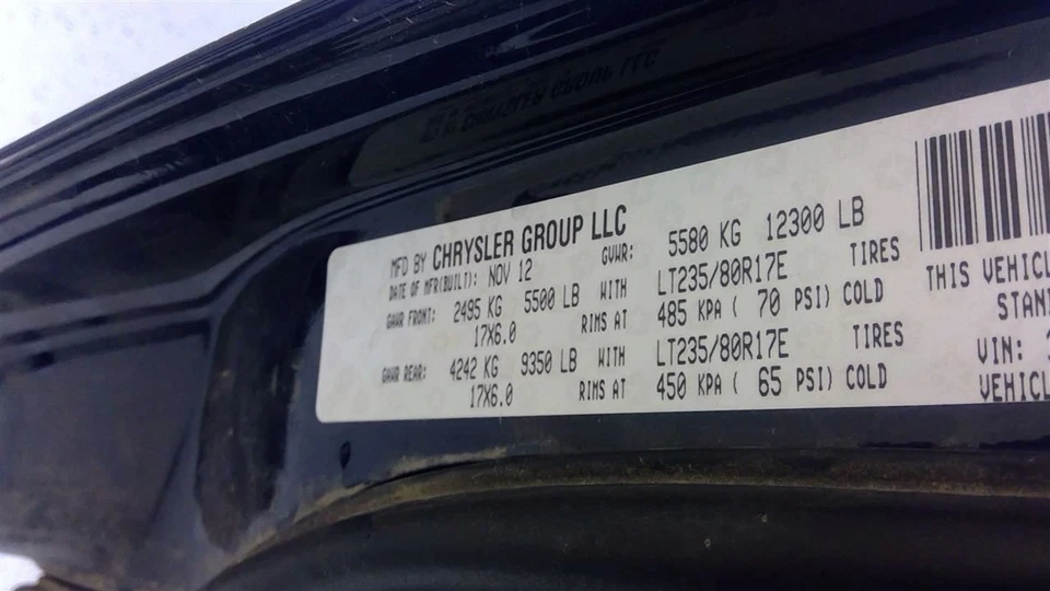 Dodge RAM 3500 2012 A/C Compressor 2AMA11444A 4446 - Image 4 of 4