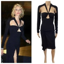 GUCCI by TOM FORD F/W 2003 CUTOUT BACKLESS VINTAGE DRESS SZ 40