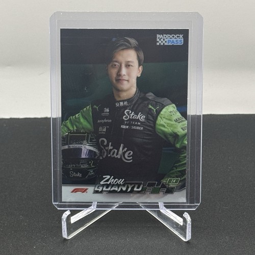 Zhou Guanyu Kick Sauber 2024 Topps F1 Paddock Pass Blue Refractor Parallel #64 - Bild 1 von 2