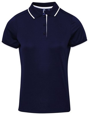 Premier Workwear Women's Contrast Coolchecker Polo PR619 Damen Poloshirt NEU