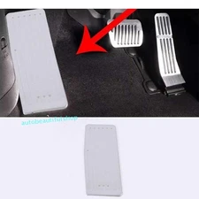 For Mazda 3 Axela 19-2024 Silver Steel Non-slip Footrest Pad Pedal Cover Trim