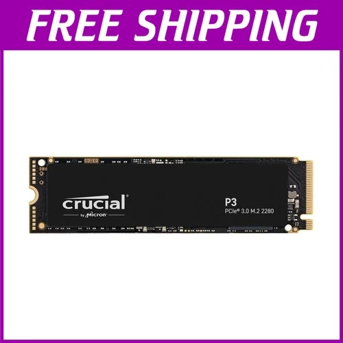 Crucial P3 1TB PCIe SSD, 4TB Upgrade
