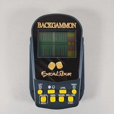 Excalibur Handheld Battery Electronic Backgammon Game ⭐Tested & Working⭐