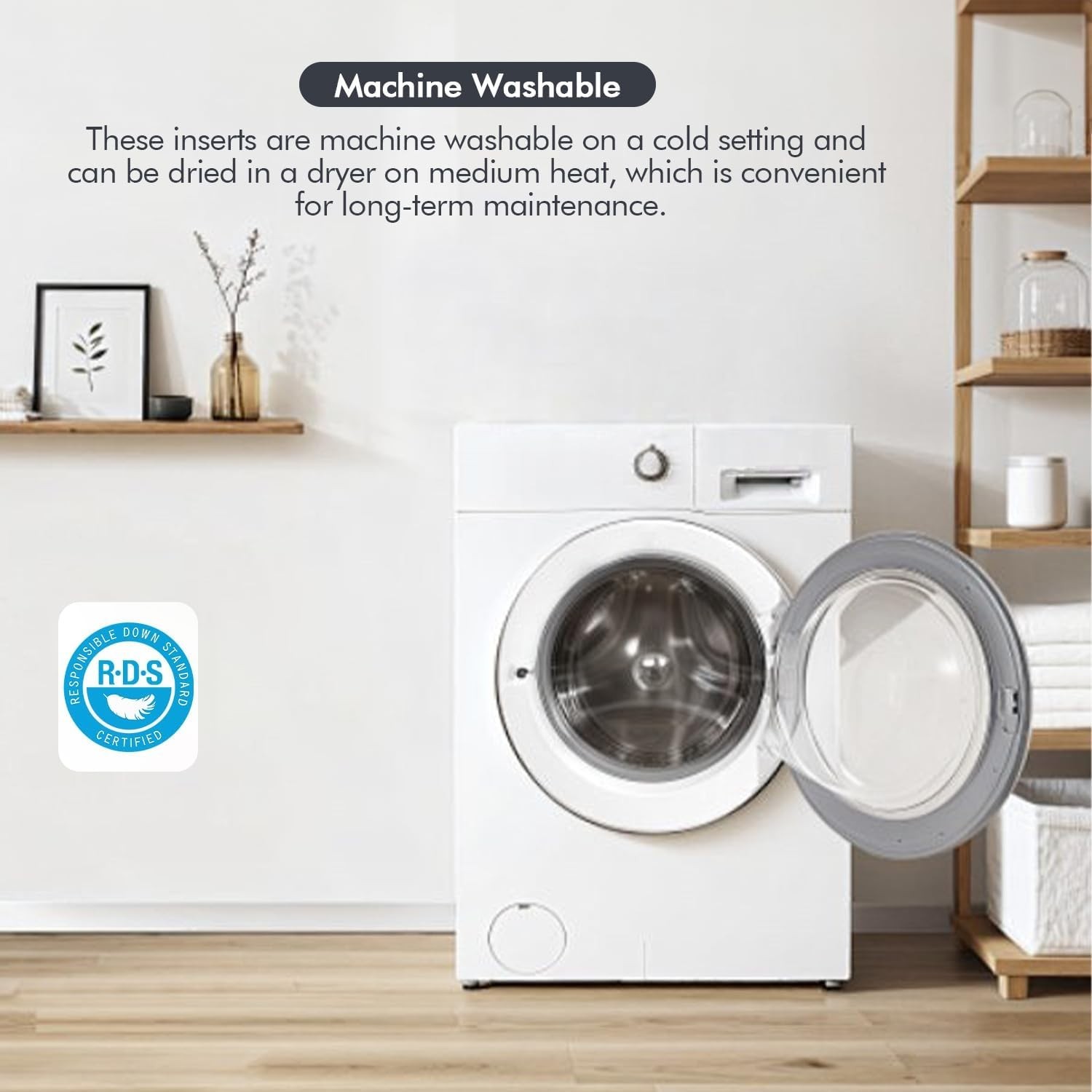 20x20 White Feather Throw Pillow Inserts, Pack of 4