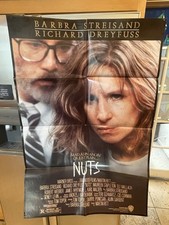 NUTS Original 1987 Movie 1-Sheet Poster BARBRA STREISAND Richard DREYFUSS Marks