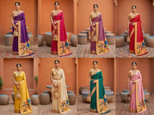 Traditional Wear Soft Pethani Silk Saree With Blouse For Women  Girls