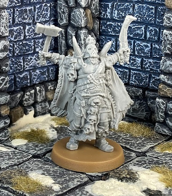 UM'GRA CHAOS CHAMPION Cannibal Cultist CMON Hate AD&D miniature Mordheim BC26