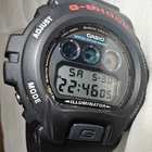 Vintage Casio G-Shock DW-6900 Black Digital Watch - Classic 3-Eye "Triple Graph"