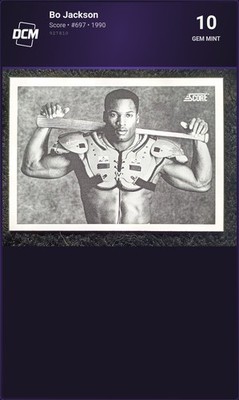 Bo Jackson - Score - #697 - DCM Grade 10 - Gem Mint - Taking Offers