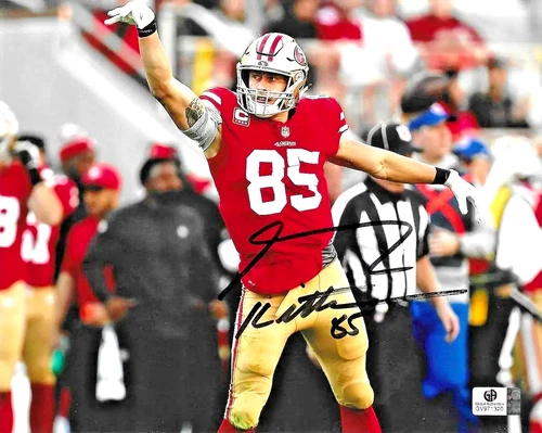 GEORGE KITTLE SAN FRANCISCO 49ers signed autographed 8x10 photo W/COA