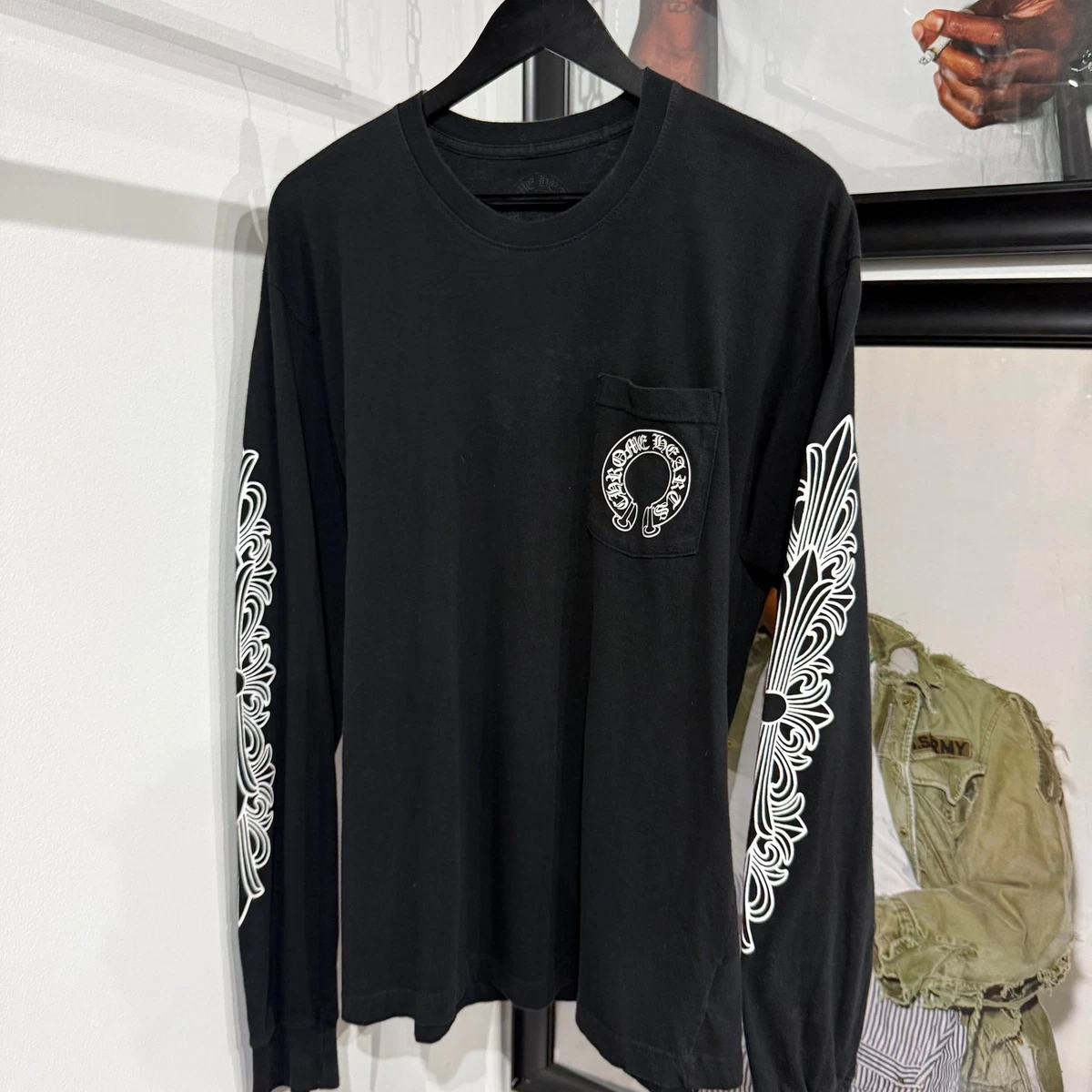 25+ Chrome Hearts Long Sleeve Regular Size T-Shirts for Men for
