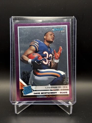 2019 Panini Donruss - Rated Rookie David Montgomery #311 Season Stat Line...