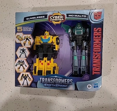 Transformers EarthSpark Bumblebee and Mo Malto Cyber-Combiner Action Figures