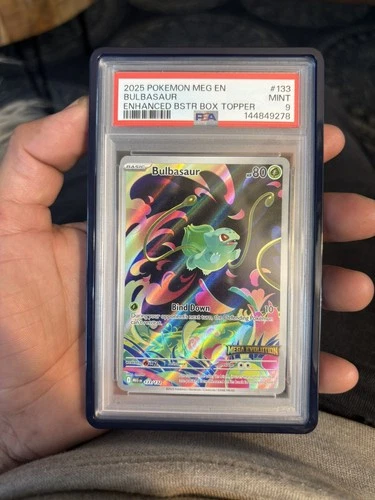 New Listing2025 POKEMON MEG EN-MEGA EVOLUTION ILLUSTRATION RARE #133 BULBASAUR PSA 9