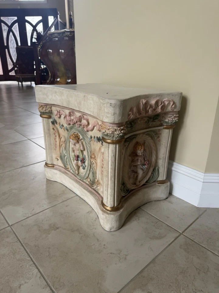 Columna Ornamentada Pedestal Planta o Soporte Decorativo Estilo Clásico Italiano Foto 3 de 3