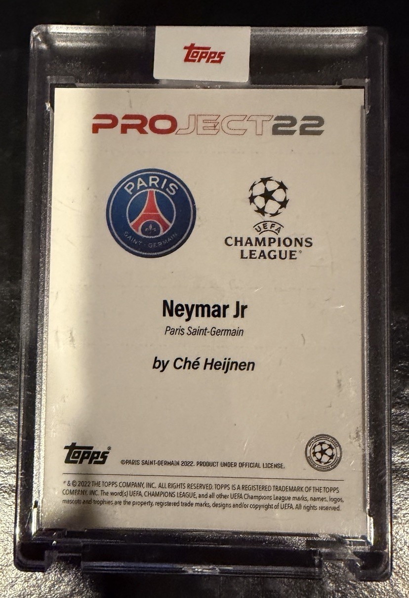 2022 Topps Project 22 Neymar Jr by Che Heijnen! view 2