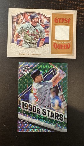 2016 Topps Gypsy Queen Relics Mark McGwire Game used Jersey 2022 Panini Prism