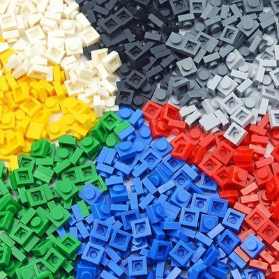 ️ New! 1x1 & 1x2 Bricks Plates Tiles Bulk Lot Parts Pieces for Lego Pick Color