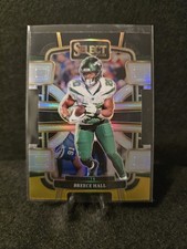 2023 Select - Concourse Breece Hall #77 Black & Yellow Prizm Die-Cut Jets