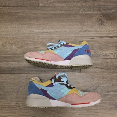 RARE Diadora Intrepid Operation Multicolor Pastel Suede Sneakers - 8.5M/10W