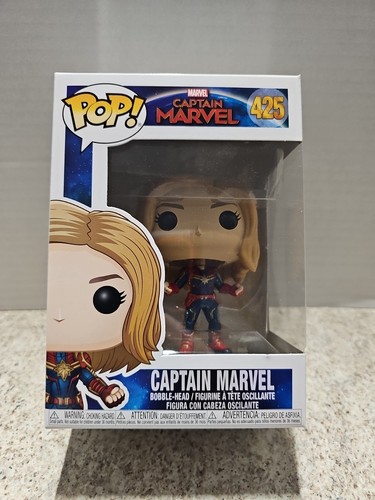 Funko Pop! Marvel Captain Marvel  #425 Unmasked Vinyl Bobblehead Vaulted