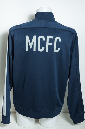 Nike X Manchester City 2013/14 Tracksuit Jacket Track Top Blue Men’s Large Size - Picture 3 of 14