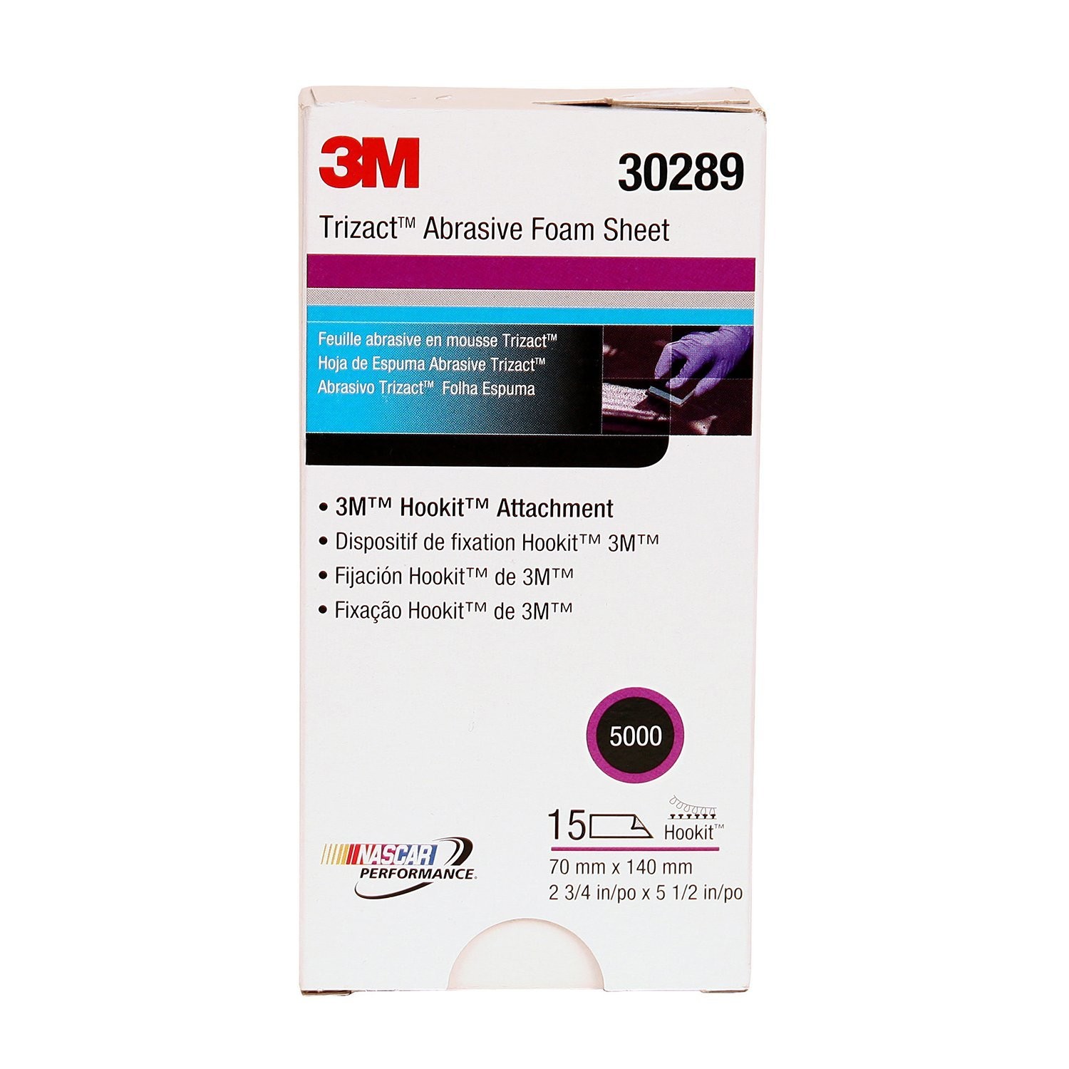 листы пенопласта Trizact Hookit с зернистостью 5000 мм 3m 3M-30289