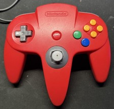 Nintendo 64 Controller Red N64 Great Condition OEM TIGHT STICK TESTED/WORKS 