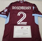 Colorado Rapids KEEGAN ROSENBERRY Signed Match Used Soccer Jersey 2024 Season MA