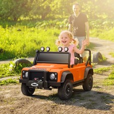 Kids Electric Car, Land Rover Licensed Off-Road Ride On Car, Orange