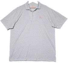 Rhoback Shirt Mens XL Polo The Koopa Palm Tree Golf Cart Pattern Rare Sold Out