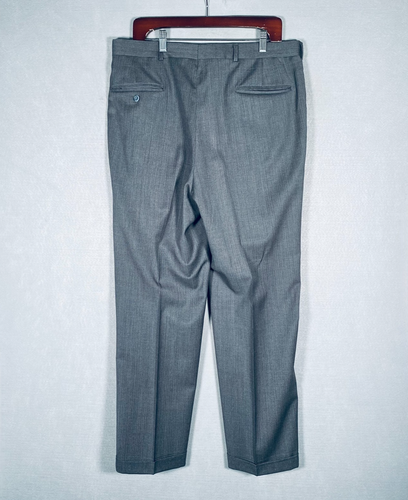 Hart Schaffner Marx Suit Mens 42L Gray Wool 2 Piece Union Made 36x31 - Picture 18 of 18