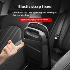 Pu-Leather Quilted Padded Protective Comfortable Leather Car Armrest Storage Pad
