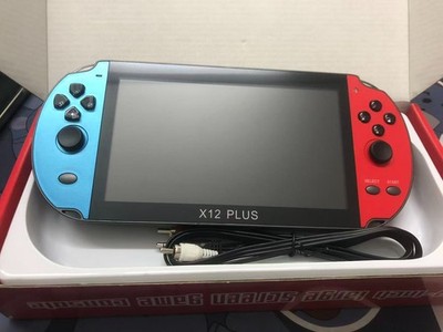 X12 Plus 7'' Video Game Console Retro Handheld Portable 10000Built-in Game