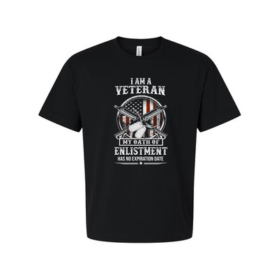 I Am A Veteran T Shirt With My Oath Of Enlistment Has No Expiration Date Graphic