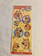 NEW Hallmark Stickeroni Scooby Doo Cartoon Stickers Vintage 2 Sheets