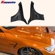 Front Side Vented Fender W/Emblems Carbon LY Style For BMW 4 Series 14-20 F32