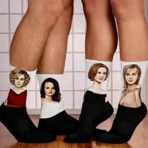 Carrie Miranda Charlotte Samantha Inspired TV Character Crew Socks