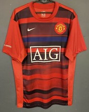 MEN'S MANCHESTER UNITED 2008/2009 TRAINING FOOTBALL SOCCER SHIRT JERSEY SIZE M