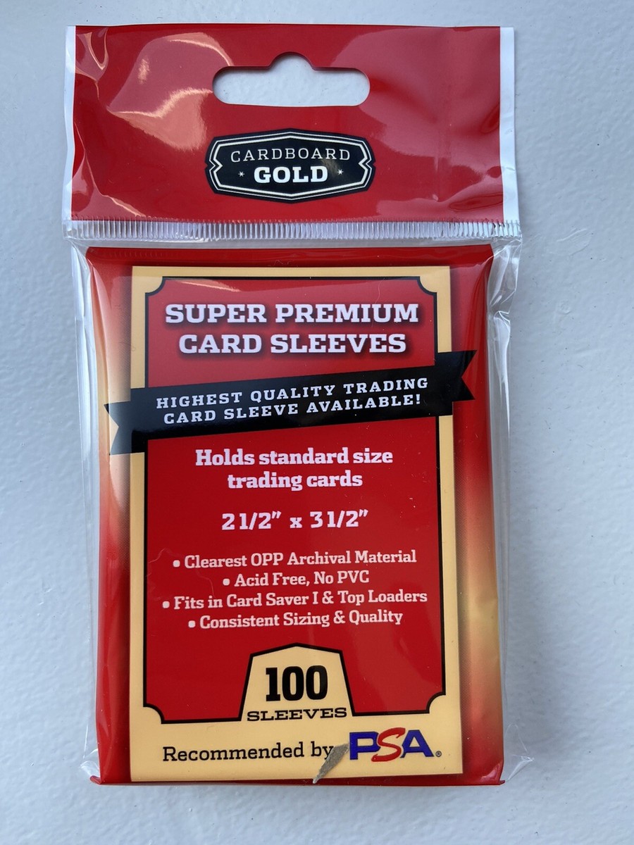 cardboard gold super premium card sleeves Amazon.com: Cardboard Gold Penny Sleeves for Trading Cards main image 1