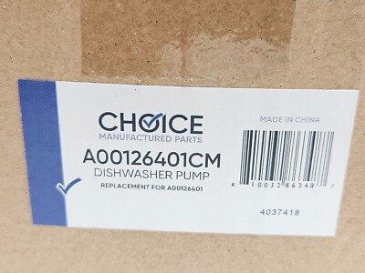 A00126401 Dishwasher Drain Pump Replacement - Compatible With Multiple Models 120V 35W