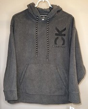 Calvin Klein Performance Embroidered Fleece Sweatshirt, Slate Heather - Size XS