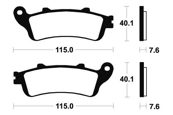 Plaquettes de frein AVANT Bendix 382211 pour moto HONDA ST 1100 PAN EUROPEAN