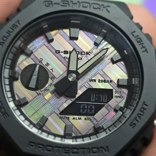 Casio G-SHOCK GA-2100-1A1 With Silicon Wafer Dial.