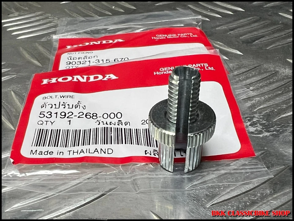 NOS Honda CT90 CT110 CT200 CM185 CM200 SL70 SL90 SL100 SL125 Cable Adjusters - Imagem 2 de 4
