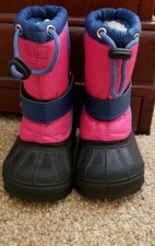 EUC Ozark Trail Toddler Girl Winter Boots Pink and purple. Size 5.